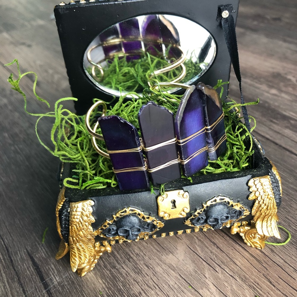 Purple Agate Bracelet